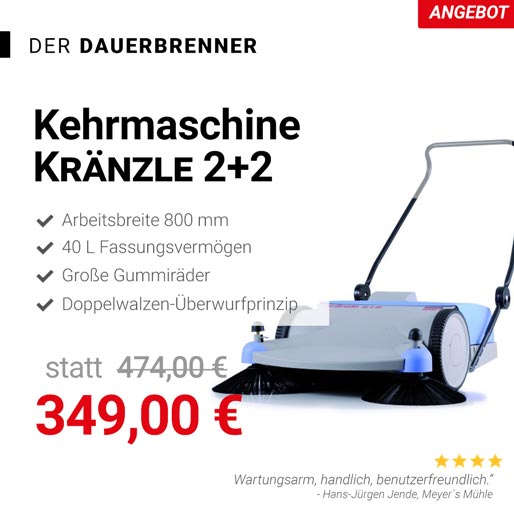 Kehrmaschine Kränzle Hamburg/Norderstedt 2+2