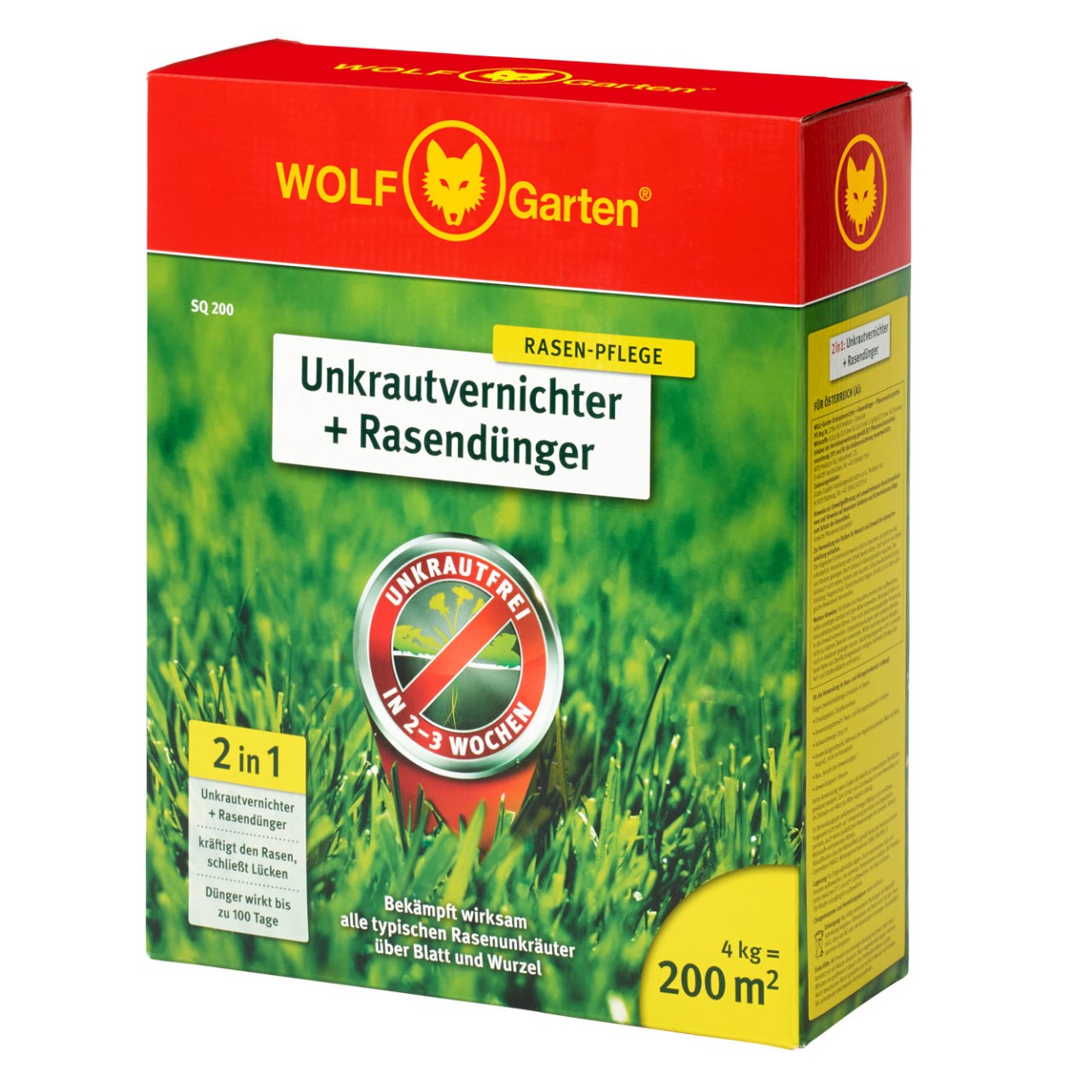 Dünger Rasendünger und Unkrautvernichter 2-in-1 SQ 200