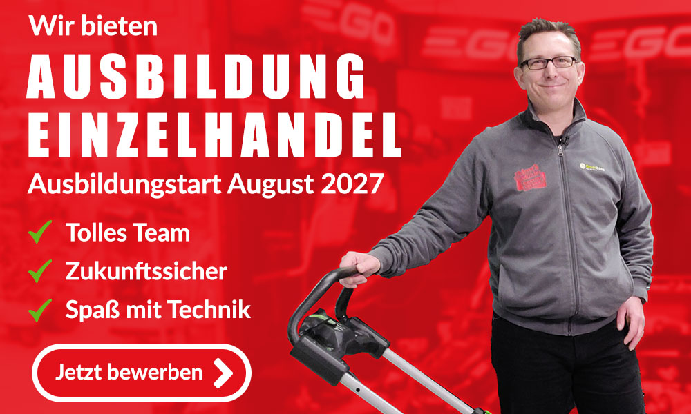 Ausbildung Kauffrau Kaufmann im Einzelhandel Meyer´s Mühle Gartentechnik Norderstedt 2027